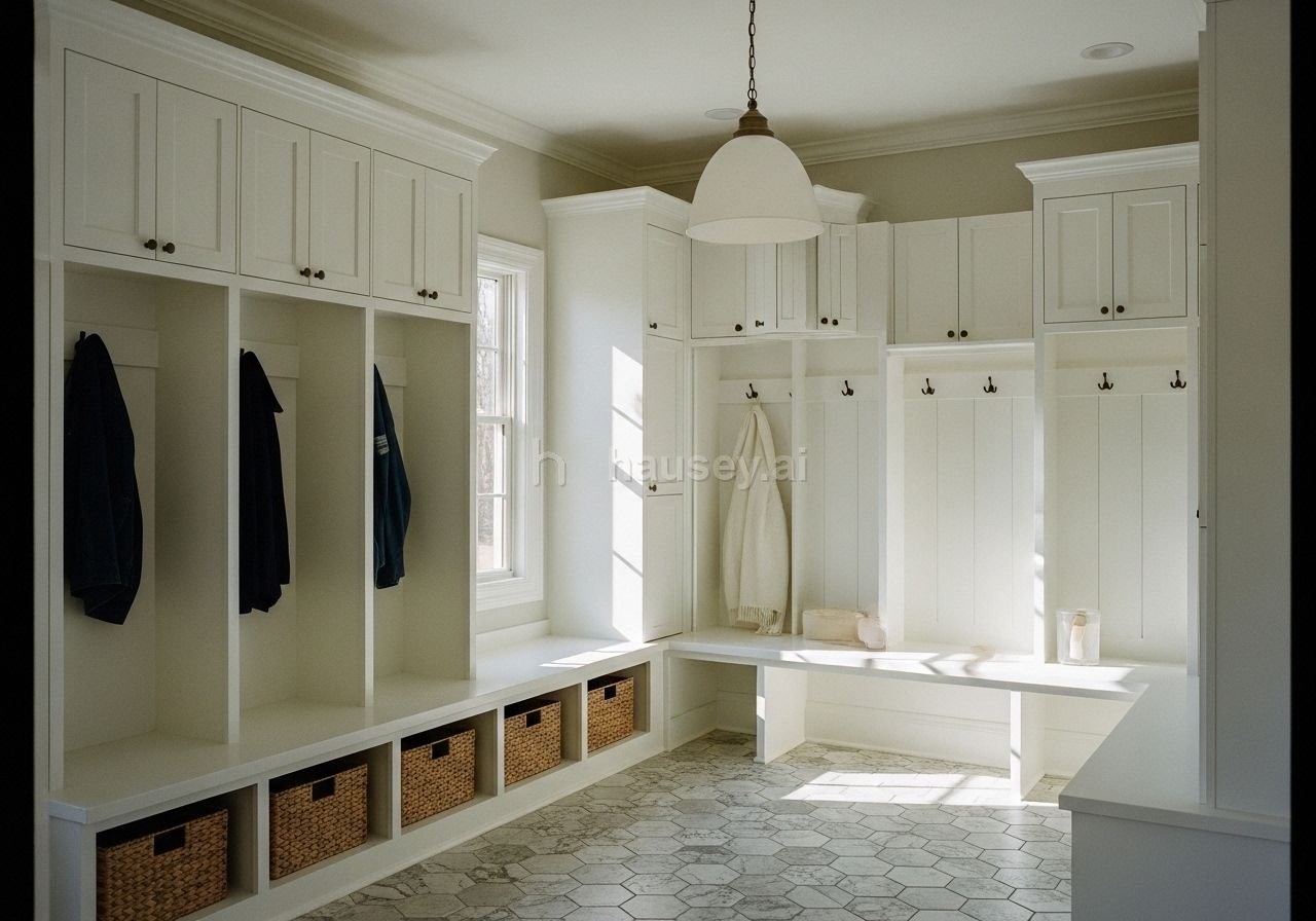 Custom mudroom