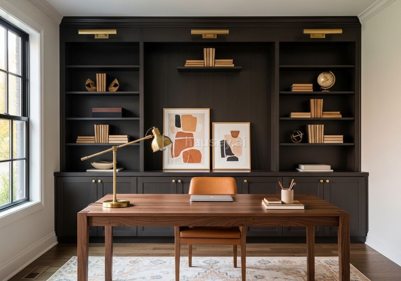 Home office — dark