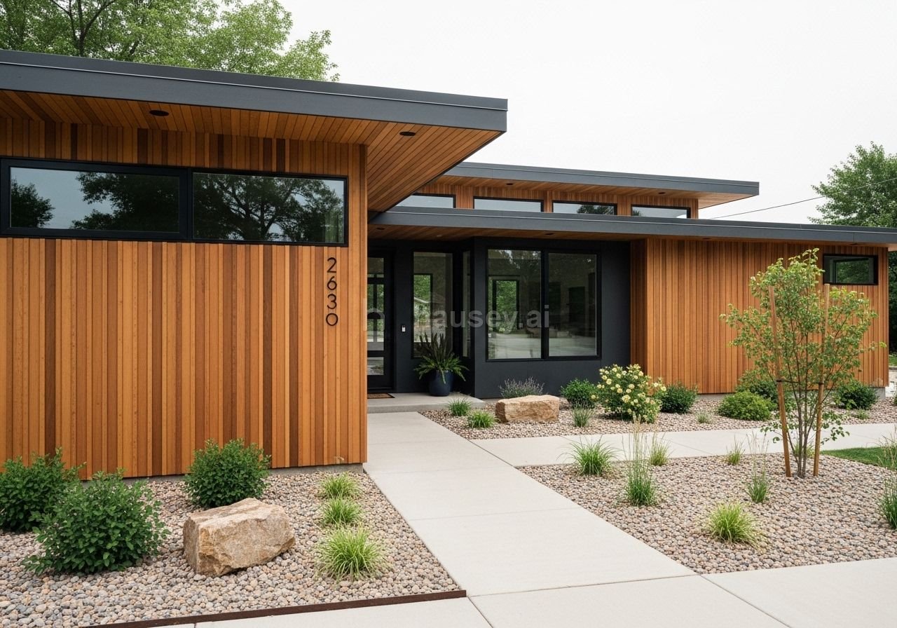Cedar modern exterior