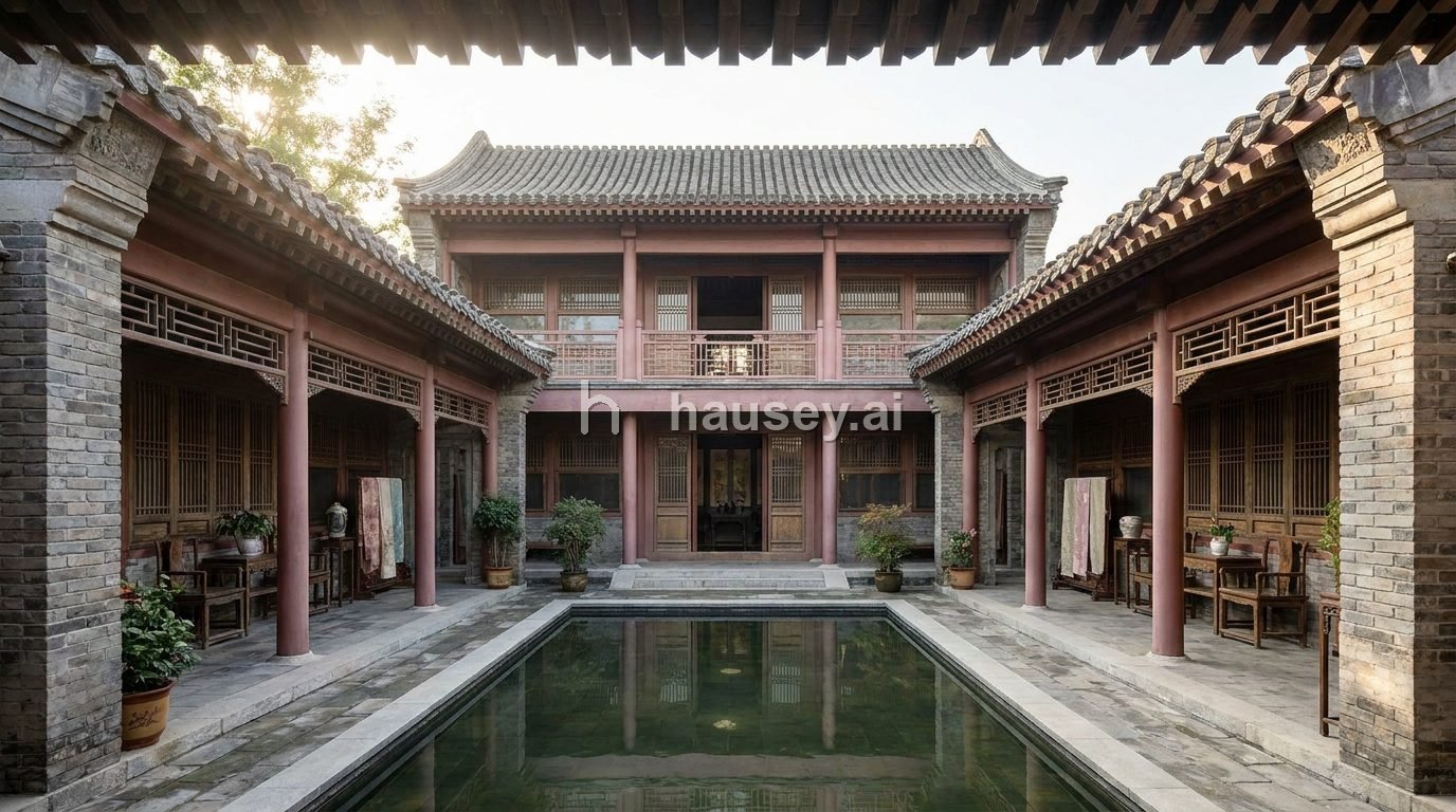 Chinese Courtyard / Siheyuan design style — both