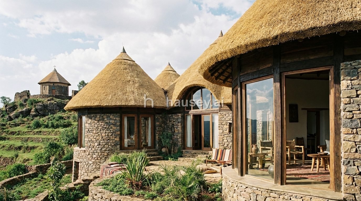 Ethiopian Highland Vernacular design style — both
