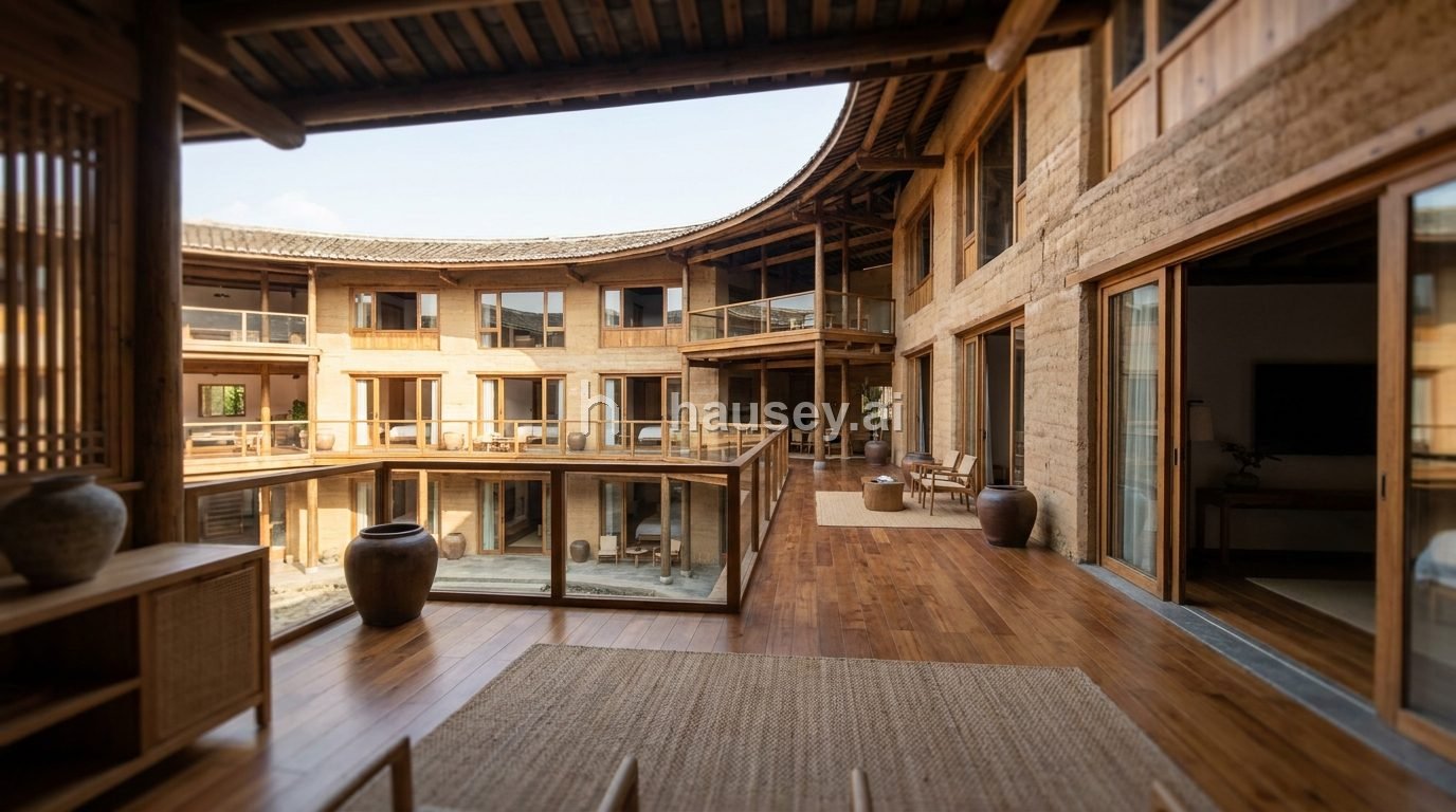 Fujian Tulou design style — both