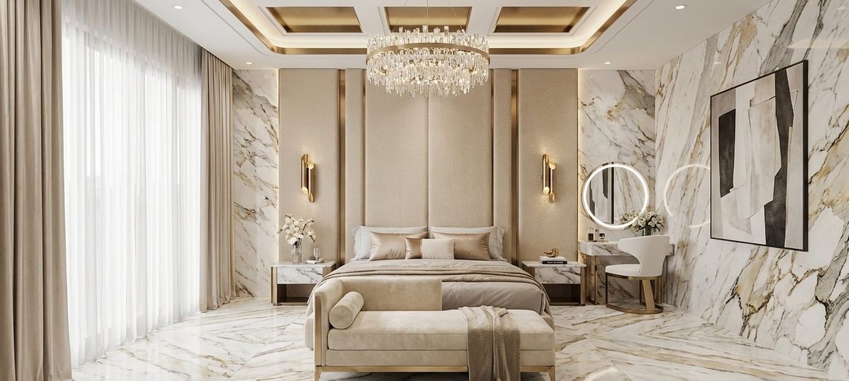 Italian Marble Bedroom