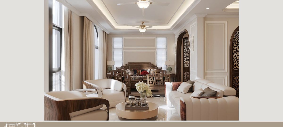 Living room · before